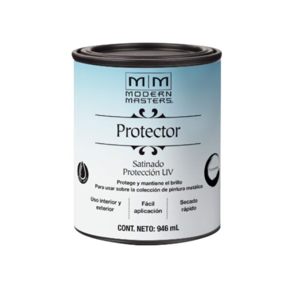 MM Metálico Esmalte Protector Transparente Satinado